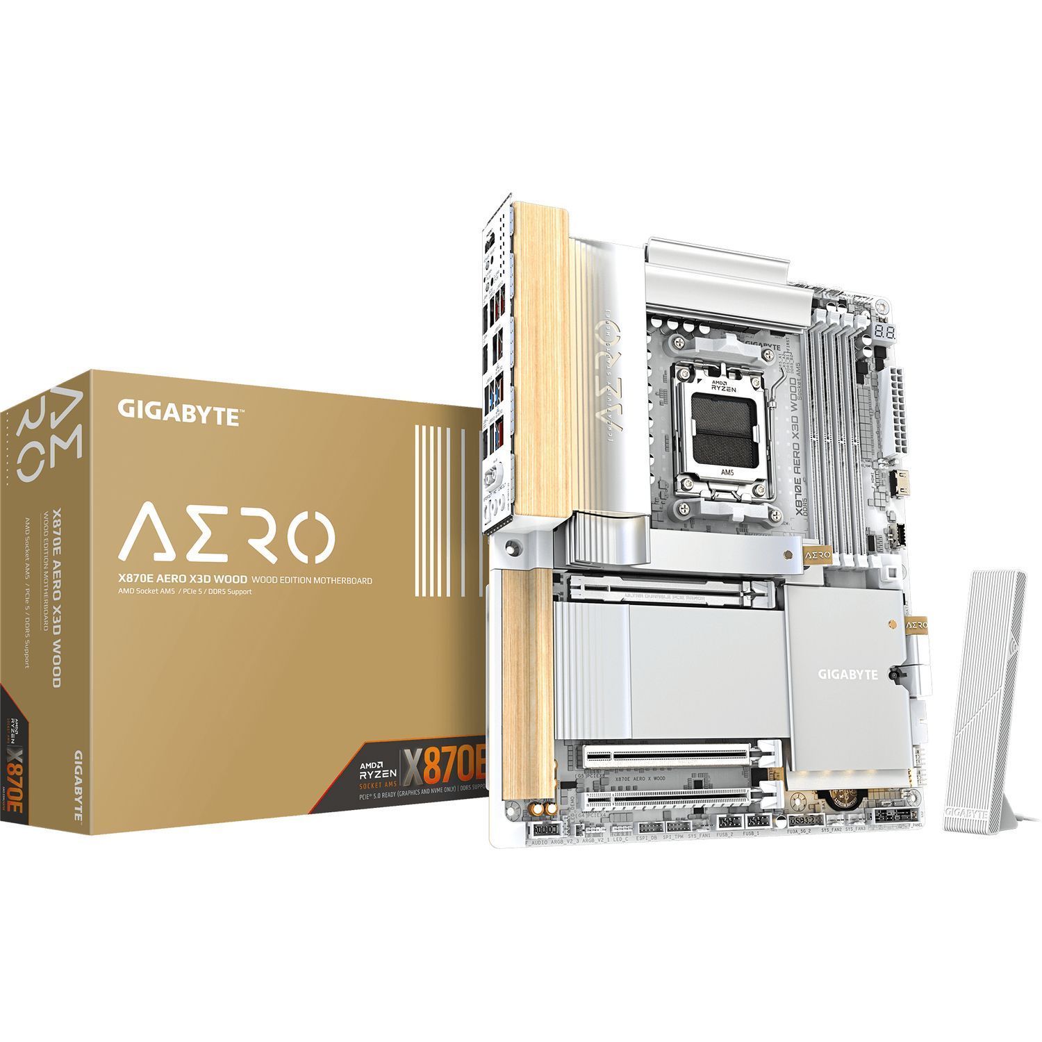 Материнская плата GIGABYTE X870E AERO X WOOD