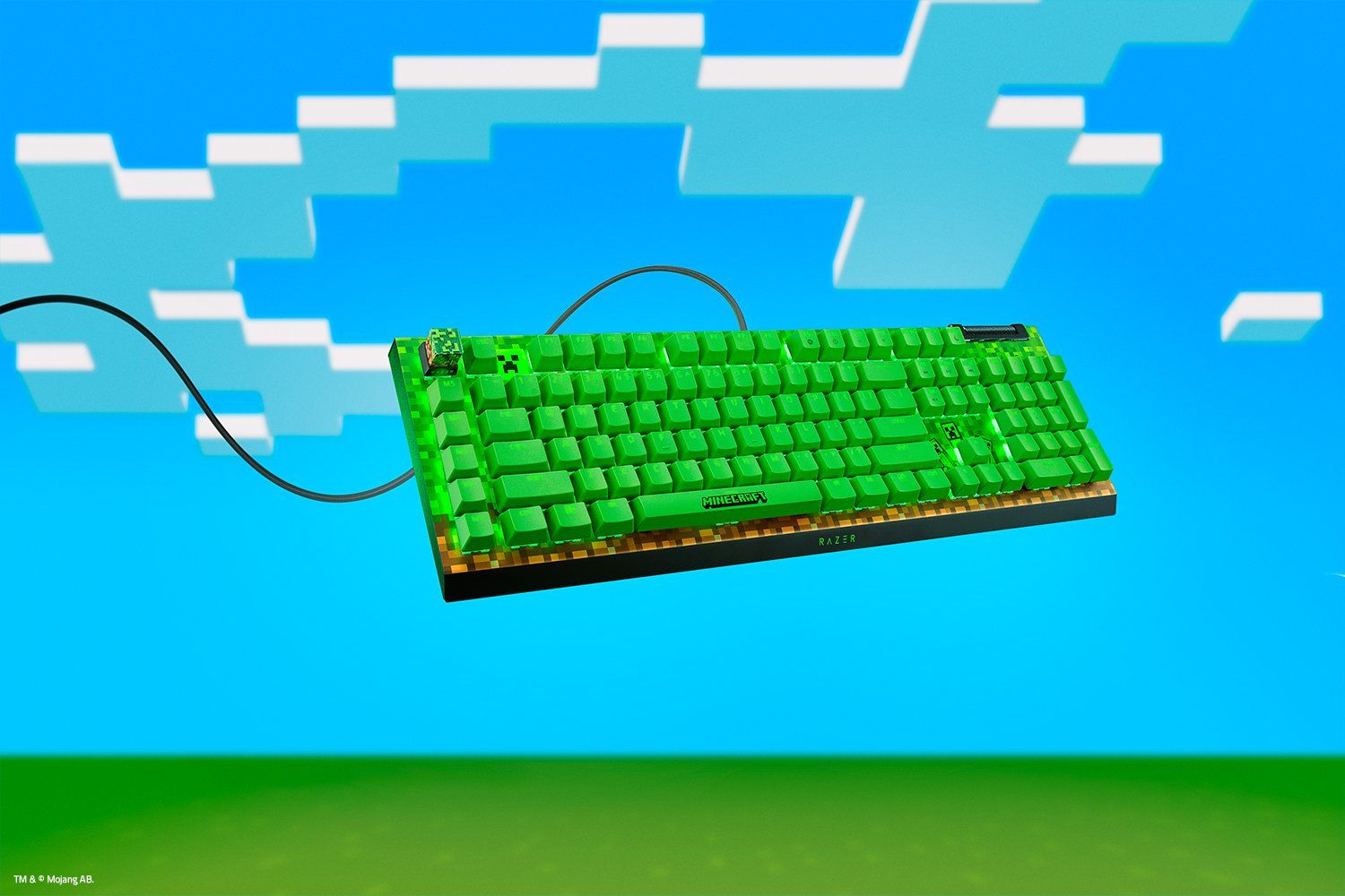 Игровая клавиатура Razer BlackWidow V4 X (Green Switch) - Minecraft Ed. - US Layout Razer BlackWidow V4 X