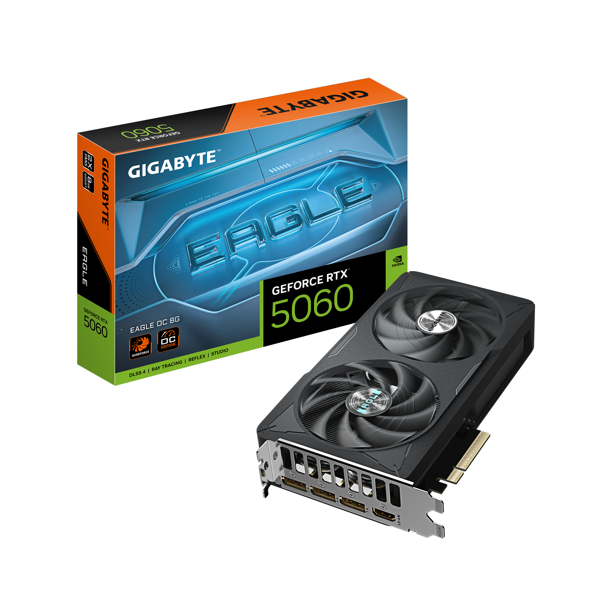 Видеокарта GIGABYTE GV-N5060EAGLE OC-8GD